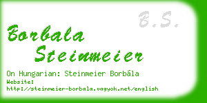 borbala steinmeier business card